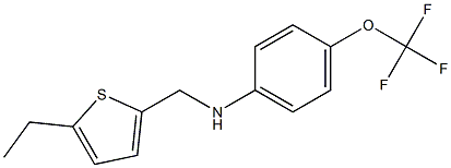 N-[(5-ethylthiophen-2-yl)methyl]-4-(trifluoromethoxy)aniline 结构式