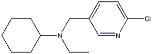 N-[(6-chloropyridin-3-yl)methyl]-N-ethylcyclohexanamine Structure