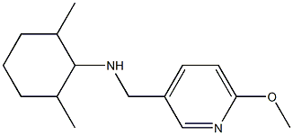 N-[(6-methoxypyridin-3-yl)methyl]-2,6-dimethylcyclohexan-1-amine,,结构式