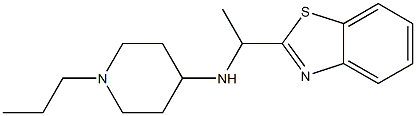 N-[1-(1,3-benzothiazol-2-yl)ethyl]-1-propylpiperidin-4-amine 化学構造式