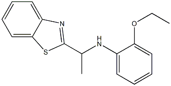 N-[1-(1,3-benzothiazol-2-yl)ethyl]-2-ethoxyaniline 化学構造式