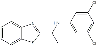N-[1-(1,3-benzothiazol-2-yl)ethyl]-3,5-dichloroaniline 化学構造式
