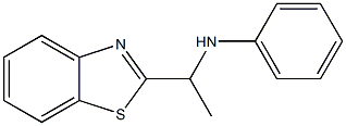 N-[1-(1,3-benzothiazol-2-yl)ethyl]aniline 化学構造式