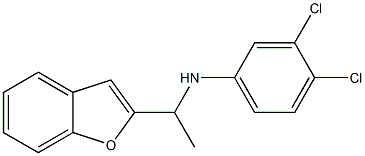 N-[1-(1-benzofuran-2-yl)ethyl]-3,4-dichloroaniline Structure