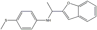 N-[1-(1-benzofuran-2-yl)ethyl]-4-(methylsulfanyl)aniline Struktur