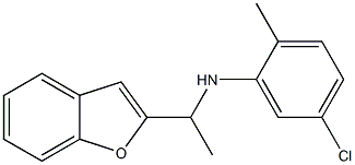N-[1-(1-benzofuran-2-yl)ethyl]-5-chloro-2-methylaniline 化学構造式