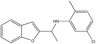 N-[1-(1-benzofuran-2-yl)ethyl]-5-chloro-2-methylaniline Structure