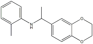 N-[1-(2,3-dihydro-1,4-benzodioxin-6-yl)ethyl]-2-methylaniline 化学構造式