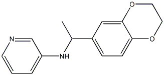 N-[1-(2,3-dihydro-1,4-benzodioxin-6-yl)ethyl]pyridin-3-amine 化学構造式