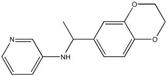 N-[1-(2,3-dihydro-1,4-benzodioxin-6-yl)ethyl]pyridin-3-amine Structure