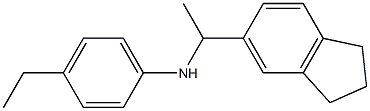 N-[1-(2,3-dihydro-1H-inden-5-yl)ethyl]-4-ethylaniline Structure