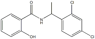 N-[1-(2,4-dichlorophenyl)ethyl]-2-hydroxybenzamide,,结构式