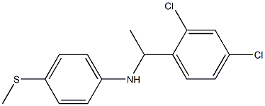 N-[1-(2,4-dichlorophenyl)ethyl]-4-(methylsulfanyl)aniline Struktur