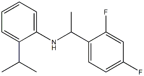 N-[1-(2,4-difluorophenyl)ethyl]-2-(propan-2-yl)aniline Struktur