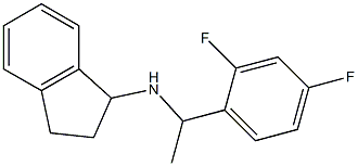 N-[1-(2,4-difluorophenyl)ethyl]-2,3-dihydro-1H-inden-1-amine,,结构式