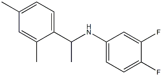 N-[1-(2,4-dimethylphenyl)ethyl]-3,4-difluoroaniline 结构式