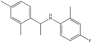 N-[1-(2,4-dimethylphenyl)ethyl]-4-fluoro-2-methylaniline,,结构式