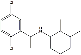 N-[1-(2,5-dichlorophenyl)ethyl]-2,3-dimethylcyclohexan-1-amine,,结构式