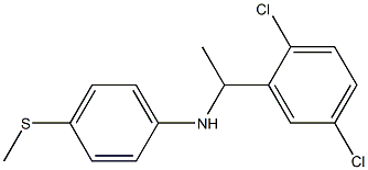 N-[1-(2,5-dichlorophenyl)ethyl]-4-(methylsulfanyl)aniline Structure