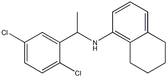 N-[1-(2,5-dichlorophenyl)ethyl]-5,6,7,8-tetrahydronaphthalen-1-amine 结构式