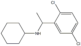 N-[1-(2,5-dichlorophenyl)ethyl]cyclohexanamine,,结构式
