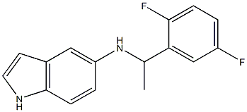 N-[1-(2,5-difluorophenyl)ethyl]-1H-indol-5-amine Structure