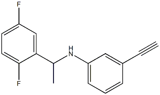 N-[1-(2,5-difluorophenyl)ethyl]-3-ethynylaniline,,结构式