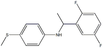 N-[1-(2,5-difluorophenyl)ethyl]-4-(methylsulfanyl)aniline Structure