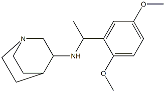 N-[1-(2,5-dimethoxyphenyl)ethyl]-1-azabicyclo[2.2.2]octan-3-amine Struktur