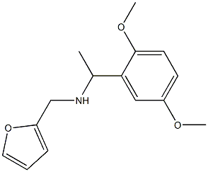 N-[1-(2,5-dimethoxyphenyl)ethyl]-N-(2-furylmethyl)amine 化学構造式