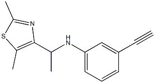 N-[1-(2,5-dimethyl-1,3-thiazol-4-yl)ethyl]-3-ethynylaniline