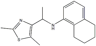 N-[1-(2,5-dimethyl-1,3-thiazol-4-yl)ethyl]-5,6,7,8-tetrahydronaphthalen-1-amine Structure
