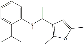 N-[1-(2,5-dimethylfuran-3-yl)ethyl]-2-(propan-2-yl)aniline Structure