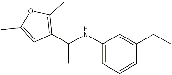 N-[1-(2,5-dimethylfuran-3-yl)ethyl]-3-ethylaniline Structure