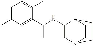 N-[1-(2,5-dimethylphenyl)ethyl]-1-azabicyclo[2.2.2]octan-3-amine 化学構造式