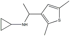 N-[1-(2,5-dimethylthiophen-3-yl)ethyl]cyclopropanamine Struktur