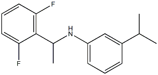 N-[1-(2,6-difluorophenyl)ethyl]-3-(propan-2-yl)aniline 化学構造式