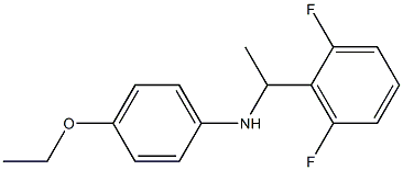 N-[1-(2,6-difluorophenyl)ethyl]-4-ethoxyaniline Struktur