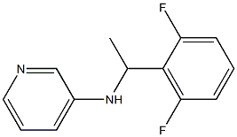N-[1-(2,6-difluorophenyl)ethyl]pyridin-3-amine 化学構造式