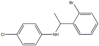 N-[1-(2-bromophenyl)ethyl]-4-chloroaniline Structure