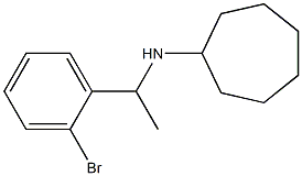 N-[1-(2-bromophenyl)ethyl]cycloheptanamine Structure