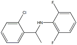 N-[1-(2-chlorophenyl)ethyl]-2,6-difluoroaniline 化学構造式