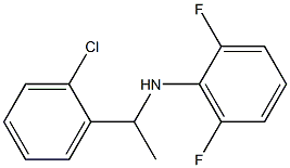 N-[1-(2-chlorophenyl)ethyl]-2,6-difluoroaniline Structure