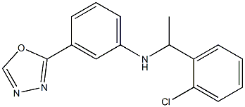 N-[1-(2-chlorophenyl)ethyl]-3-(1,3,4-oxadiazol-2-yl)aniline Structure