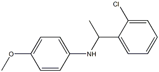 N-[1-(2-chlorophenyl)ethyl]-4-methoxyaniline Structure