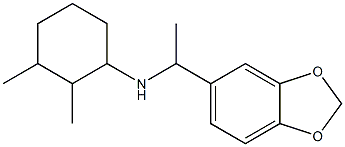 N-[1-(2H-1,3-benzodioxol-5-yl)ethyl]-2,3-dimethylcyclohexan-1-amine 结构式