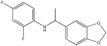 N-[1-(2H-1,3-benzodioxol-5-yl)ethyl]-2,4-difluoroaniline Structure