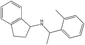 N-[1-(2-methylphenyl)ethyl]-2,3-dihydro-1H-inden-1-amine Struktur