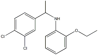 N-[1-(3,4-dichlorophenyl)ethyl]-2-ethoxyaniline 化学構造式