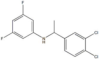 N-[1-(3,4-dichlorophenyl)ethyl]-3,5-difluoroaniline Struktur